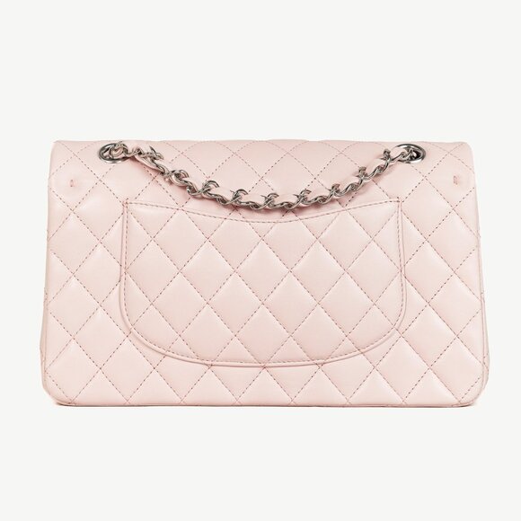 Chanel 18S Light Pink Lambskin Quilted Classic Medium Double Flap - Picture 4 of 16